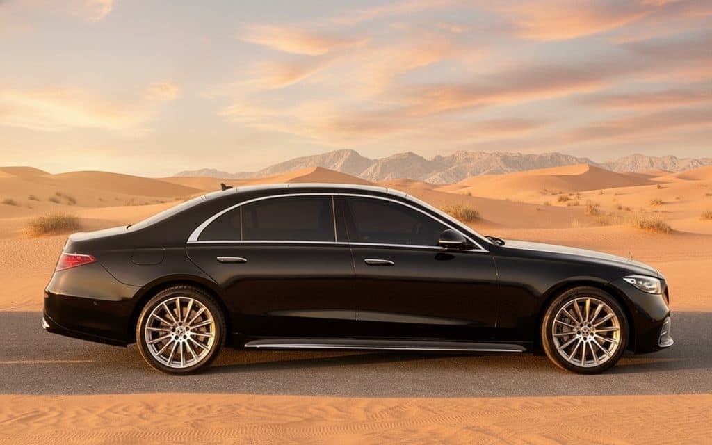 Mercedes S500 2021 Black side profile