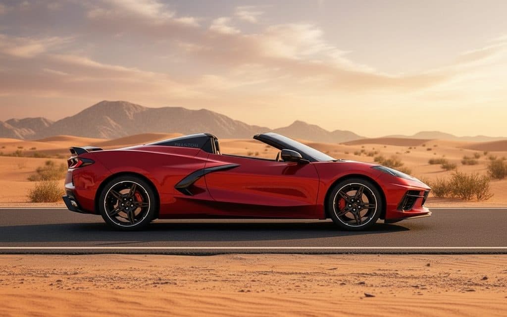 Chevrolet Corvette 2022 Red side profile