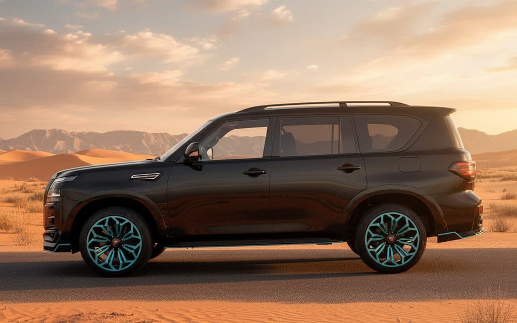 Nissan Patrol 2020 Black side profile