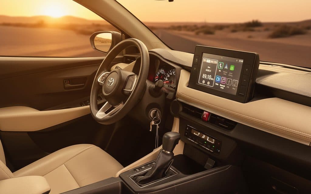 Toyota Yaris 2023 interior view showing trim