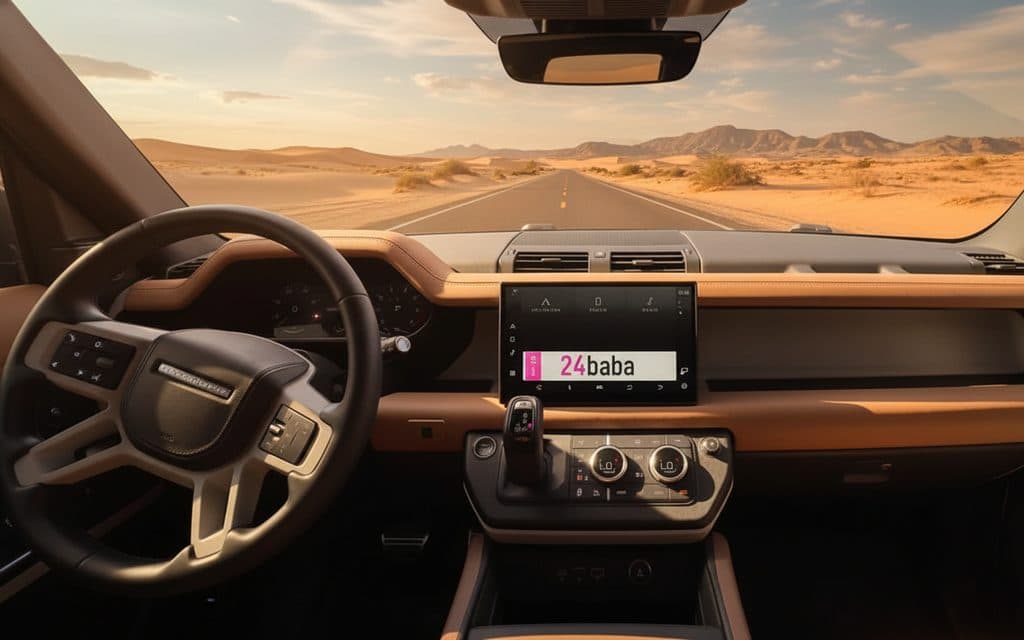 LandRover Defender 2023 interior view showing trim