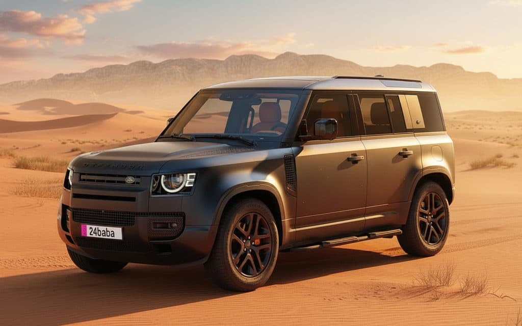 LandRover Defender 2023 Black rental in Dubai