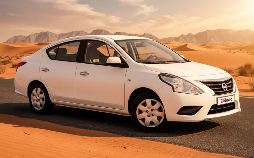 Nissan Sunny 2022 White - rental in Dubai