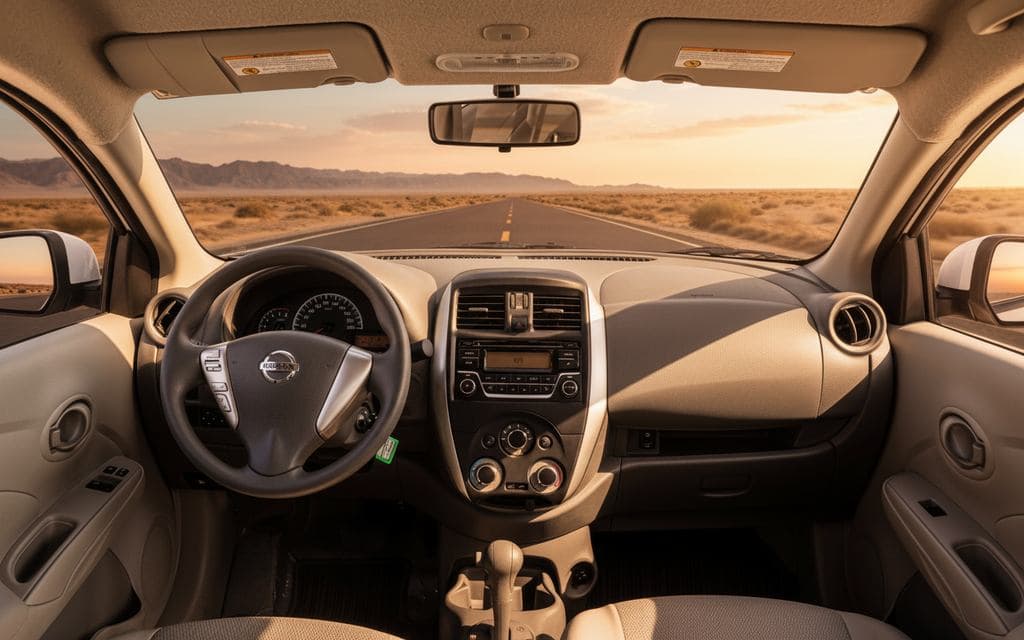 Nissan Sunny 2022 interior view showing trim