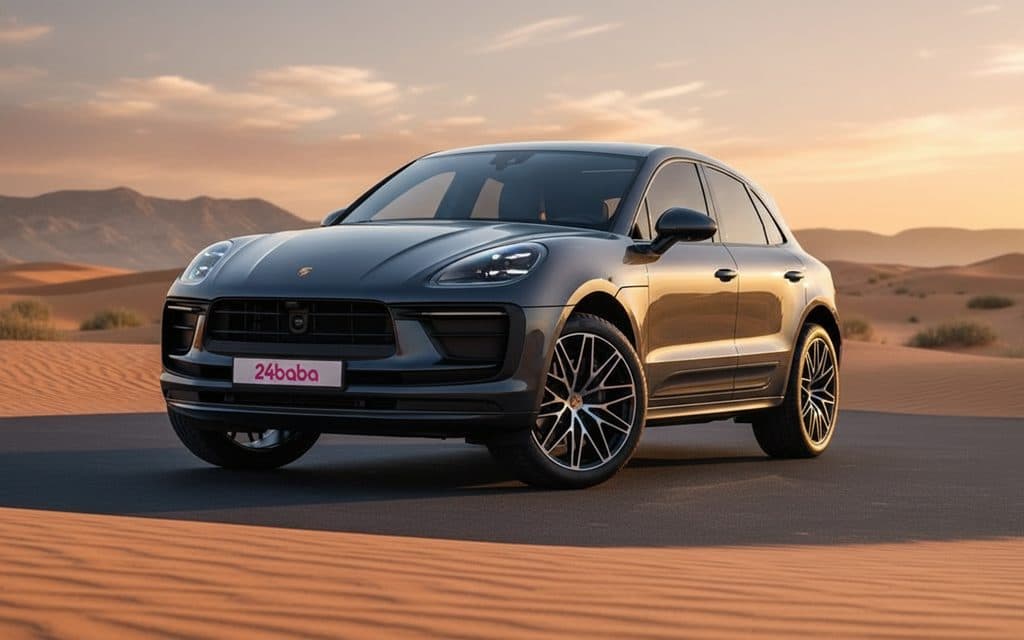 Rent Grey Porsche Macan 2024 in Dubai