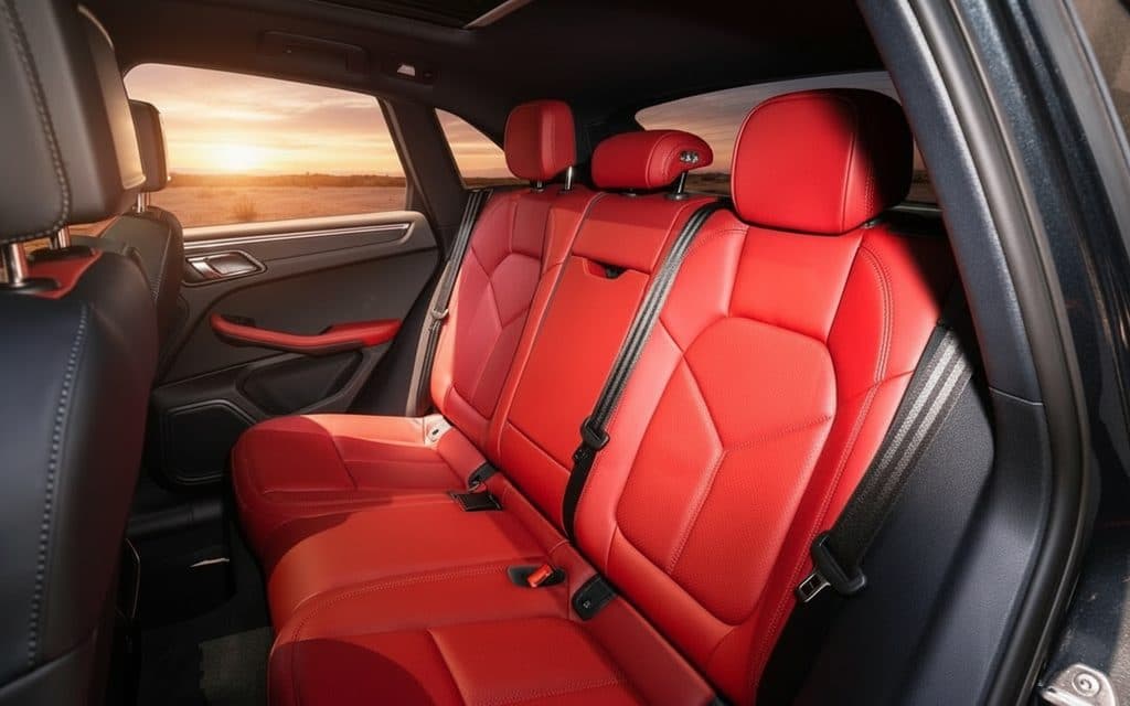 Porsche Macan 2024 leather seats and cabin