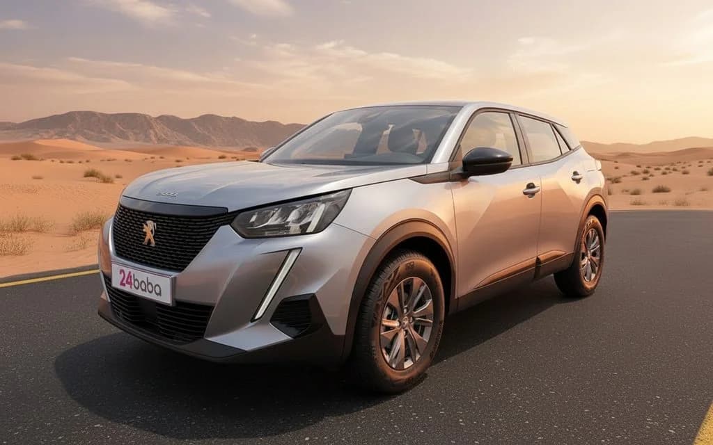 Hire Peugeot 2008 2023 Silver in Dubai
