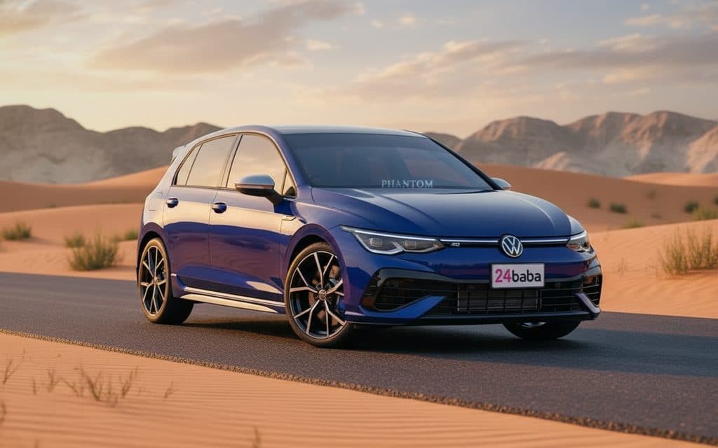Hire Volkswagen Golf 2024 Blue in Dubai