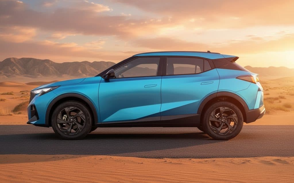 Gac Gs3 2025 Blue side profile