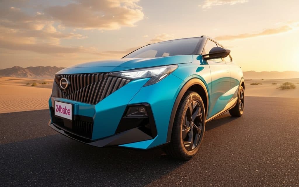 Gac Gs3 2025 Blue front view with headlights