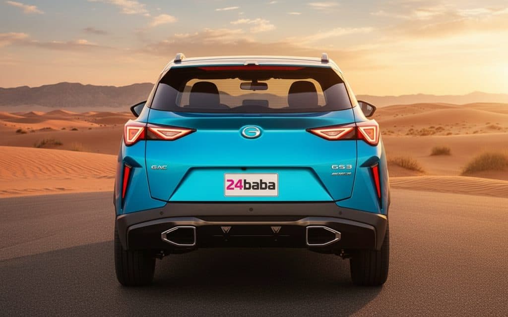 Gac Gs3 2025 Blue rear view showing taillights