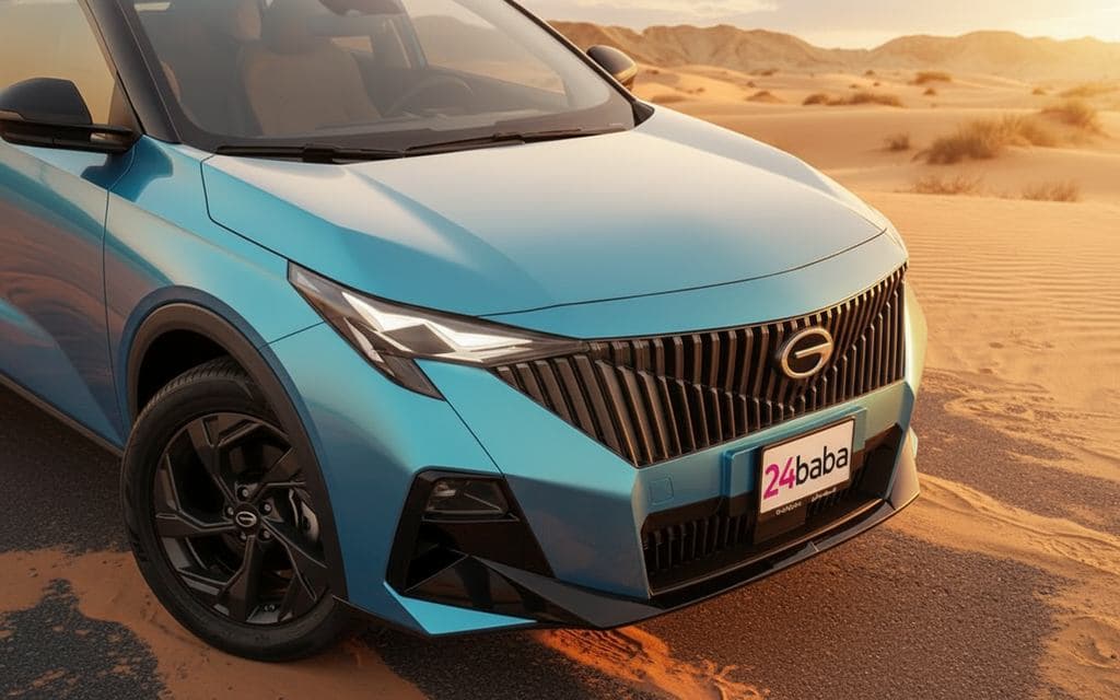 Gac Gs3 2025 Blue front view with headlights