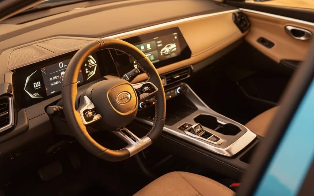 Gac Gs3 2025 dashboard and infotainment