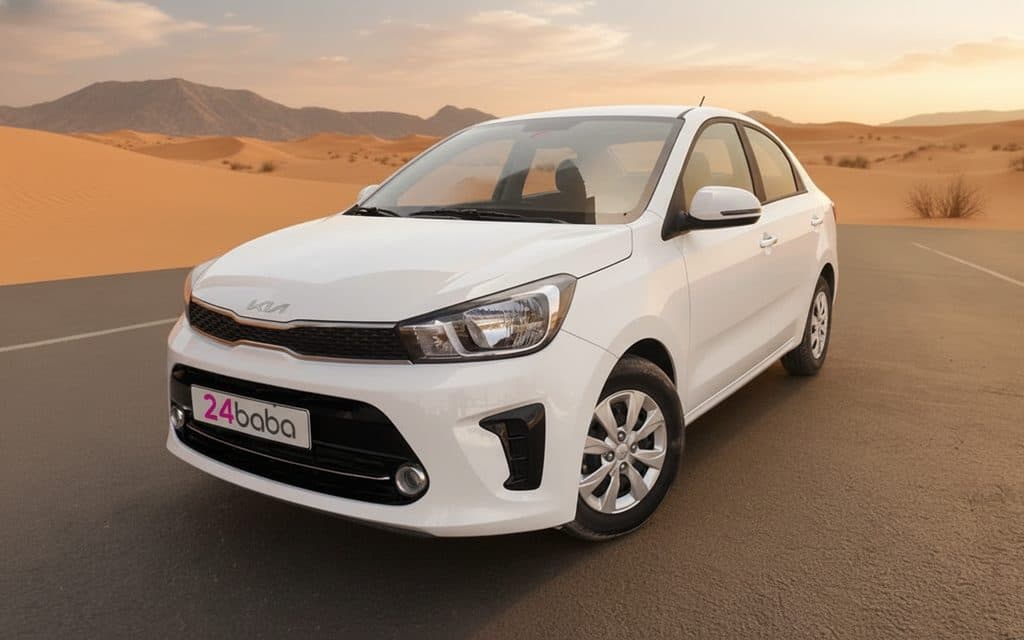 Kia Pegas 2023 White - rental in Dubai