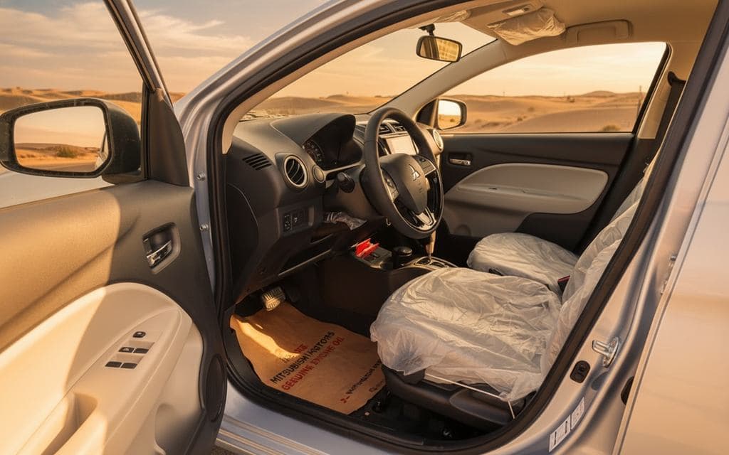 Mitsubishi Attrage 2024 leather seats and cabin