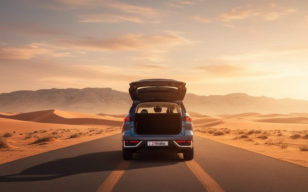 Ford Territory 2024 Blue rear view showing taillights