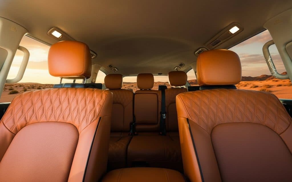 Nissan Patrol 2022 leather seats and cabin