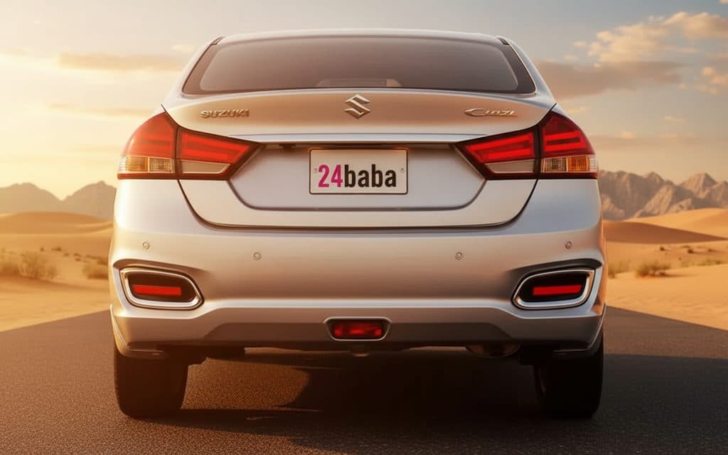Suzuki Ciaz 2024 Silver rear view showing taillights