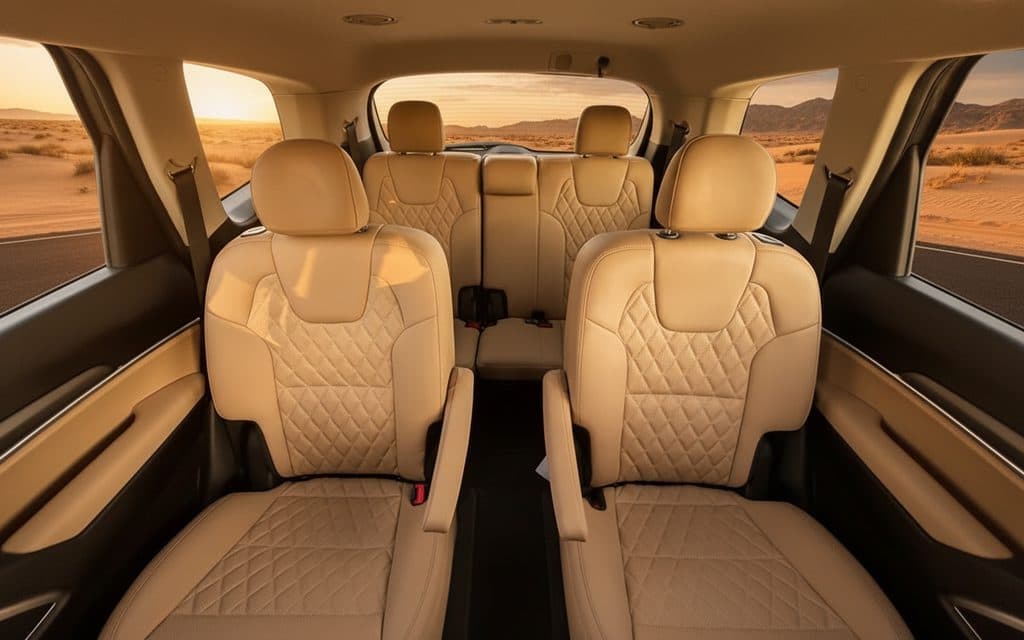 Kia Telluride 2021 leather seats and cabin