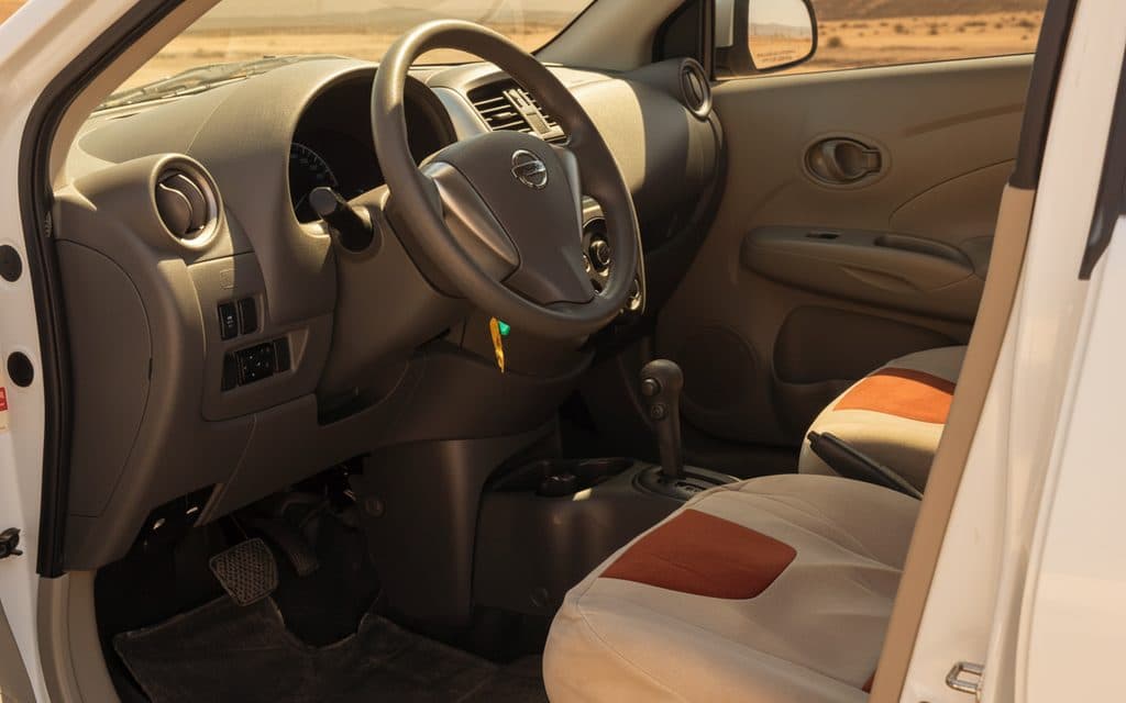 Nissan Sunny 2022 interior view showing trim