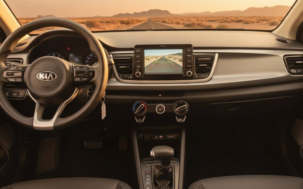 Kia Rio 2020 interior view showing trim