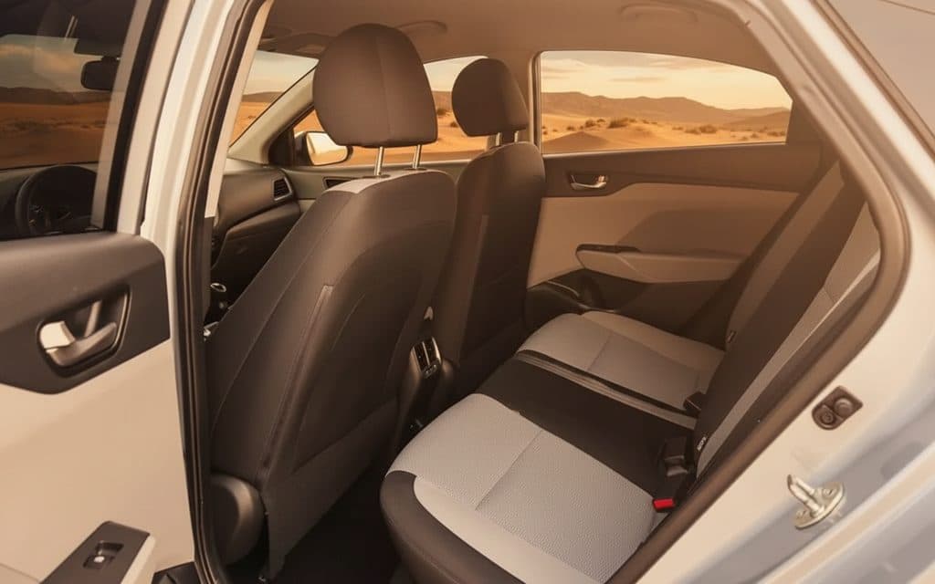 Hyundai Accent 2020 leather seats and cabin