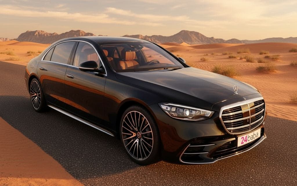 Hire Mercedes S500 2021 Black in Dubai