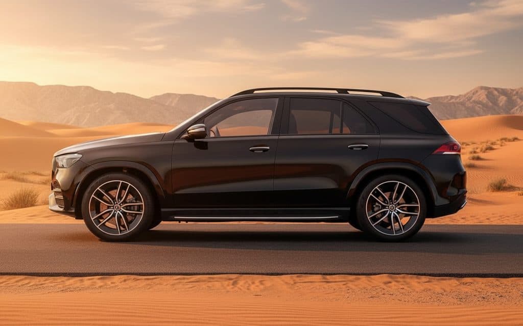 Mercedes Gle450 2022 Black side profile