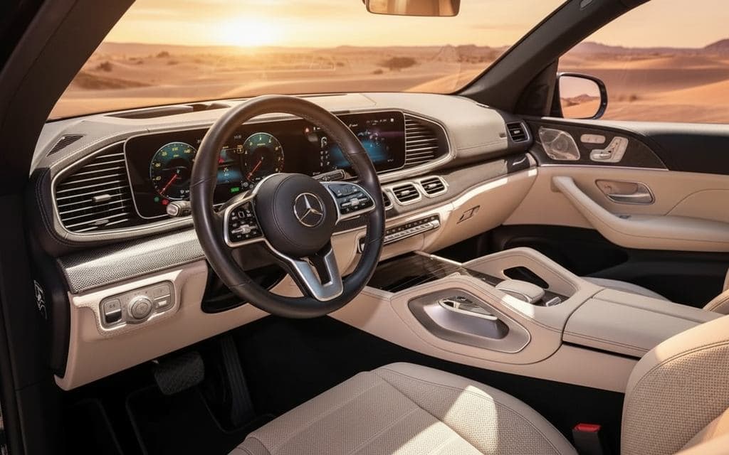Mercedes Gle450 2022 dashboard and infotainment