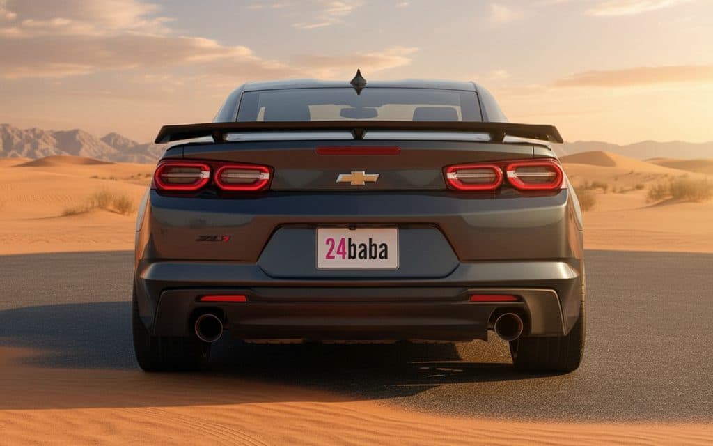 Chevrolet Camaro 2020 Grey rear view showing taillights