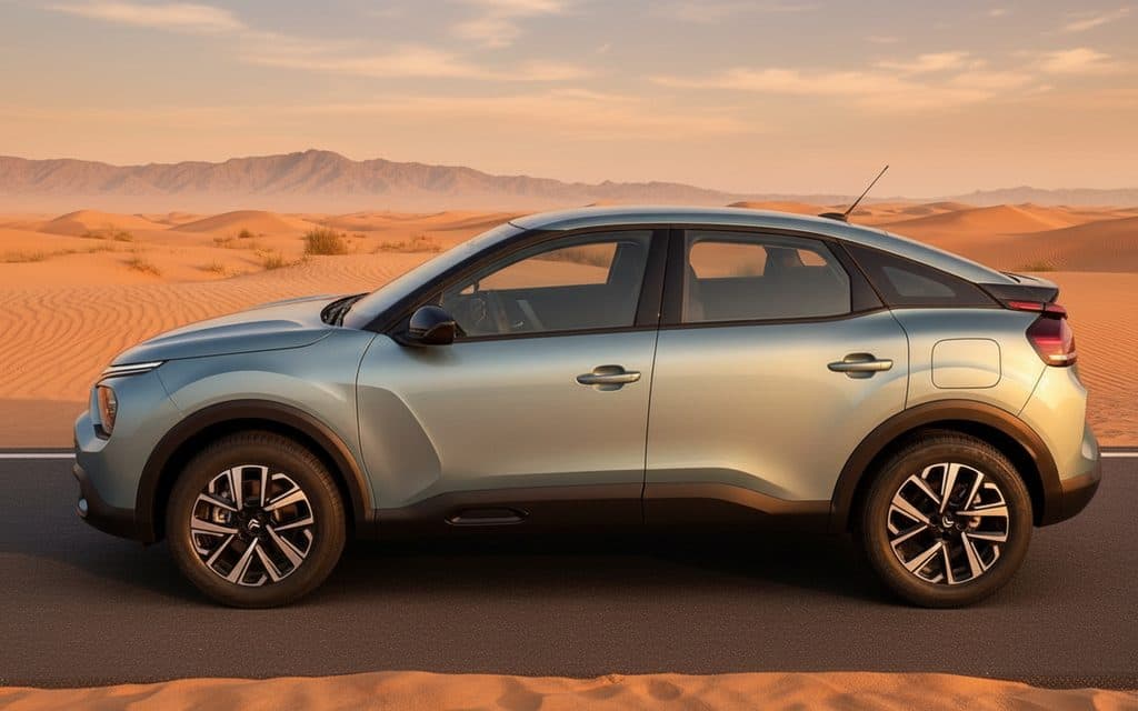 Citroen C4 2023 Blue side profile