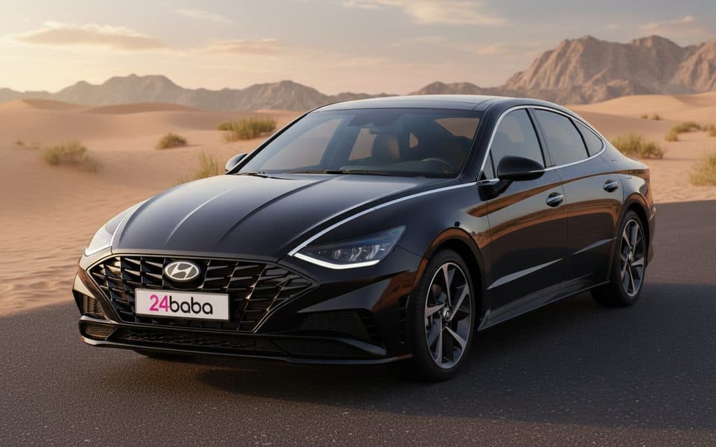 Hyundai Sonata 2022 Black cover image – rental in Dubai