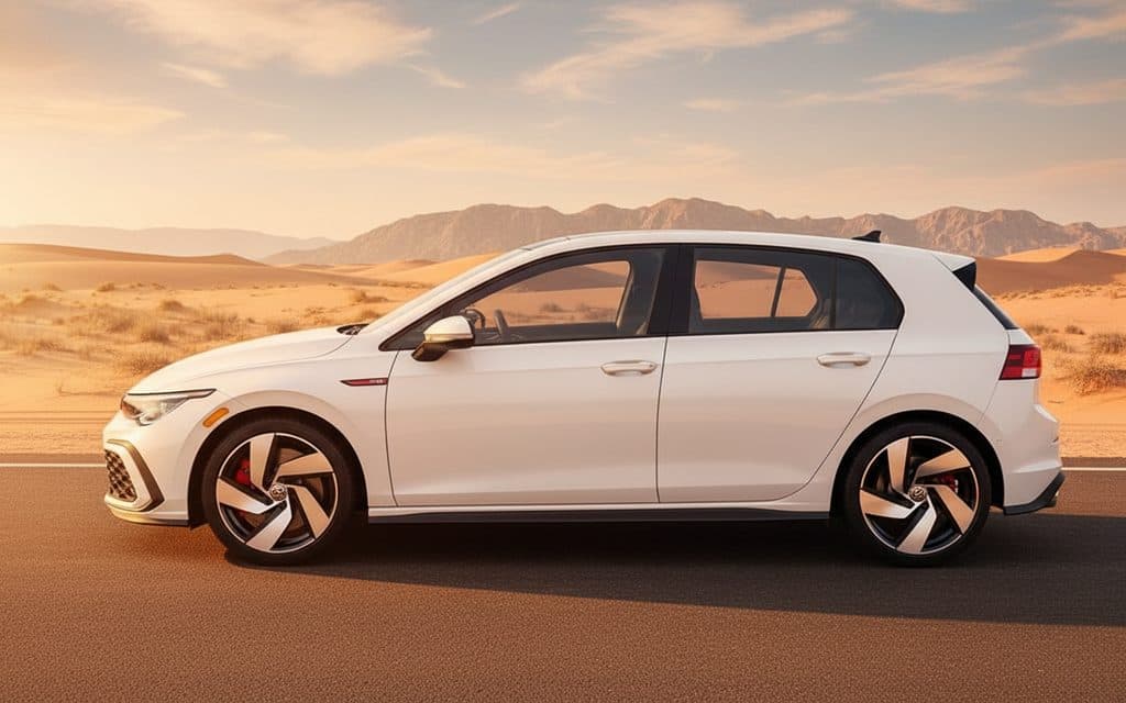 Volkswagen Golf 2022 White side profile