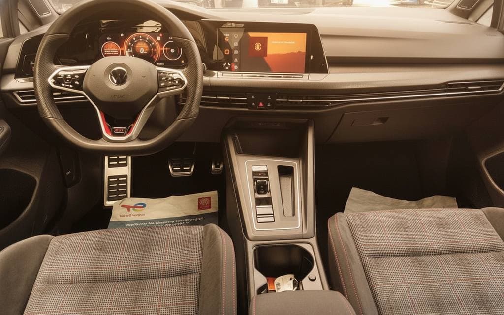 Volkswagen Golf 2022 dashboard and infotainment