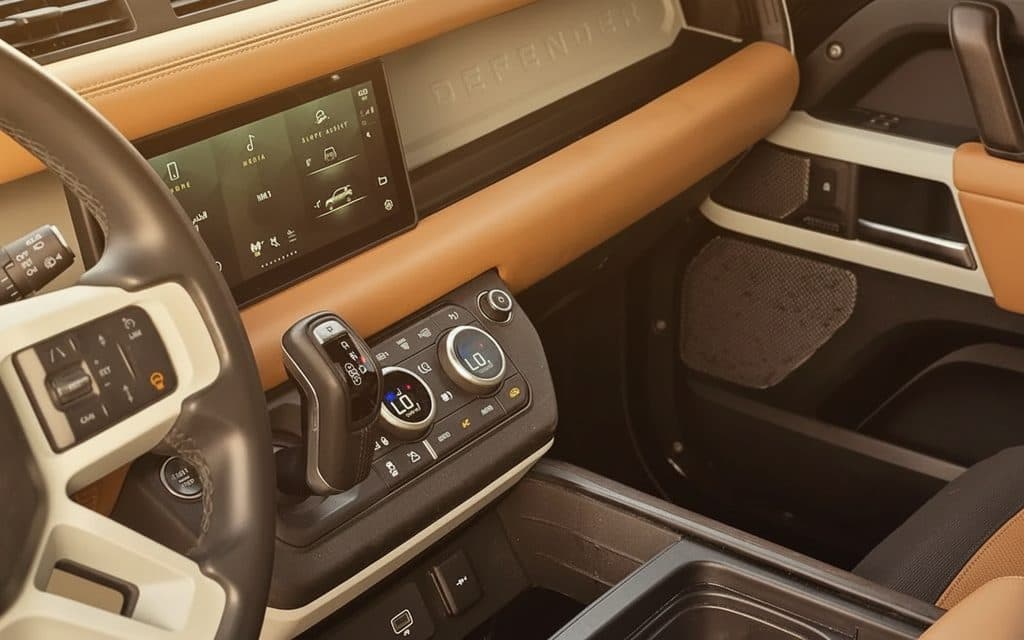 LandRover Defender 2024 dashboard and infotainment