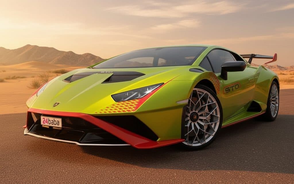 Hire Lamborghini Huracan 2022 Green in Dubai