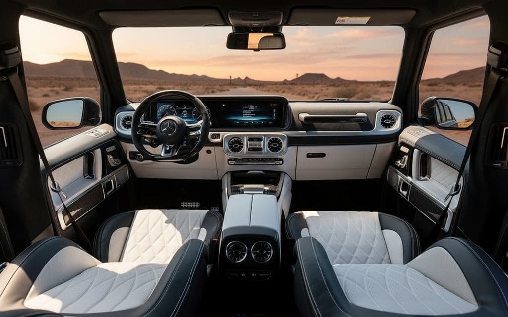 Mercedes G63 2025 Black inner view