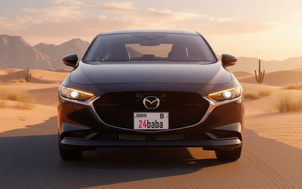 Rent Mazda 3 2024 Black in Dubai