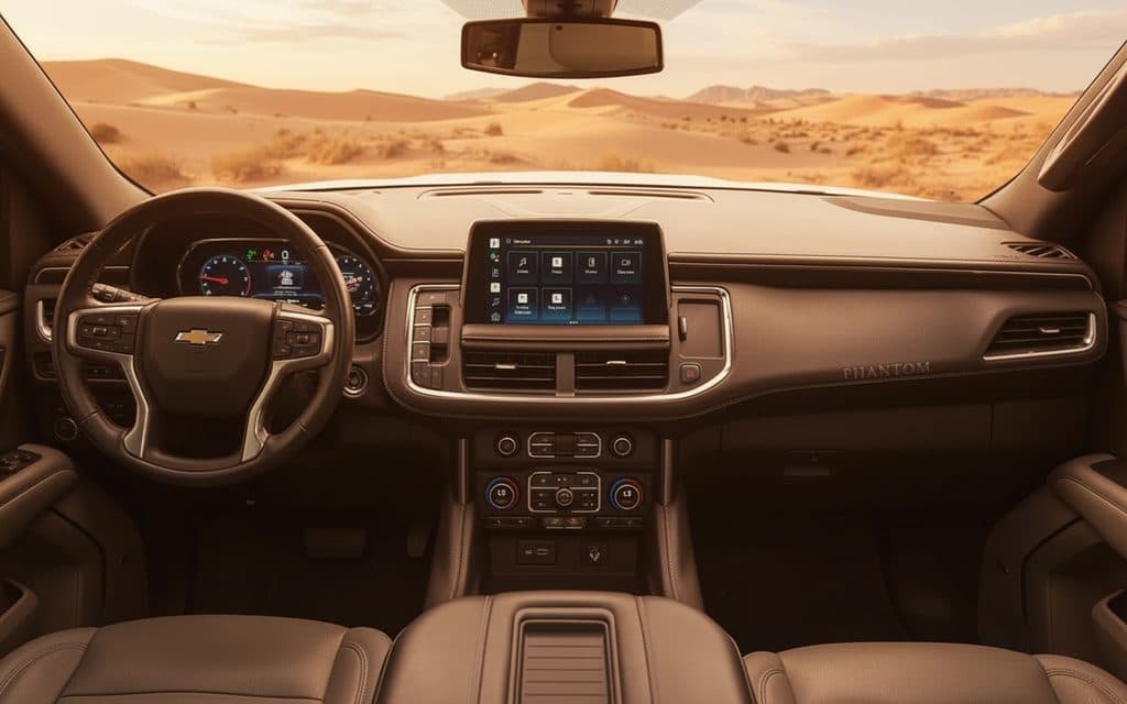 Chevrolet Tahoe 2022 interior view showing trim