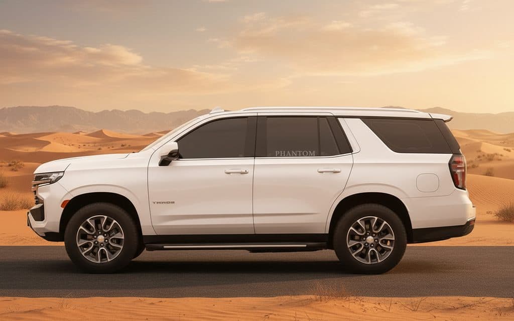 Chevrolet Tahoe 2022 White side profile