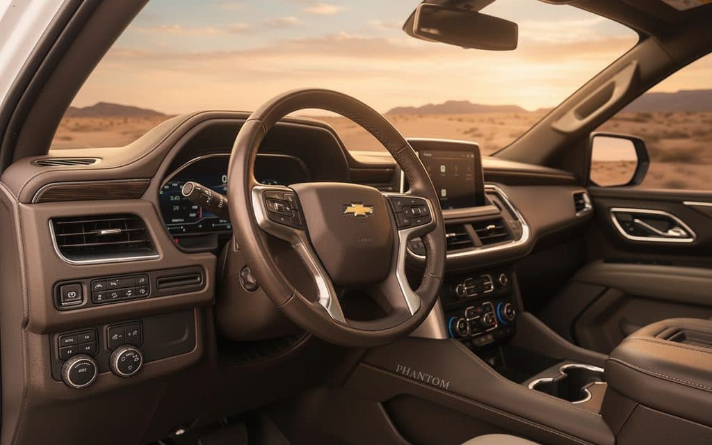Chevrolet Tahoe 2022 interior view showing trim
