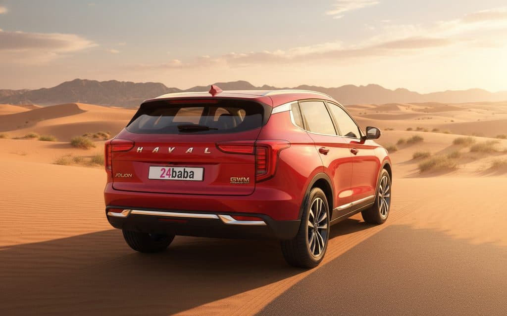 Haval Jolion 2023 Red rear view showing taillights