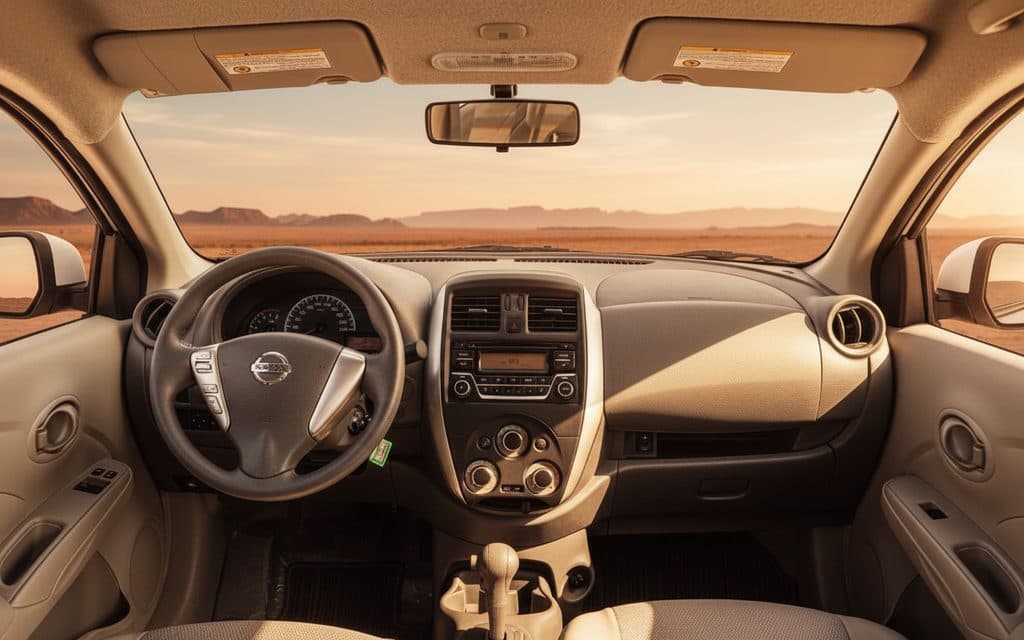 Nissan Sunny 2022 interior view showing trim