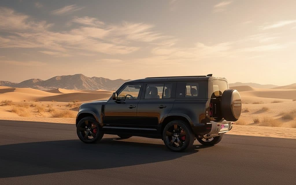 LandRover Defender 2023 Black side profile