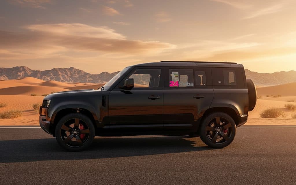 LandRover Defender 2023 Black side profile