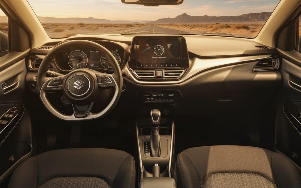 Suzuki Baleno 2023 dashboard and infotainment