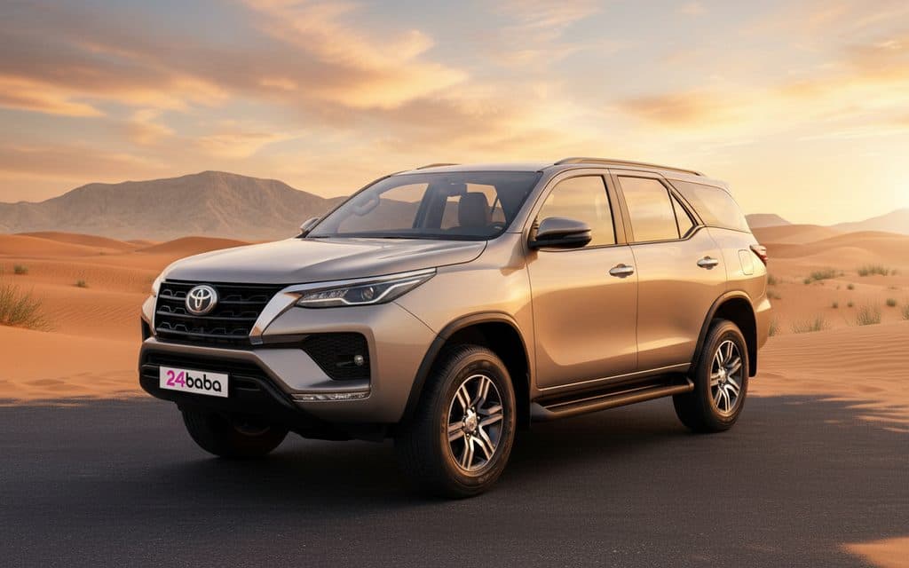 Rent Toyota Fortuner 2024 Grey in Dubai