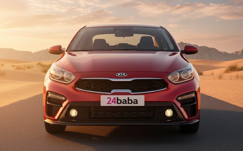 Kia Forte 2020 Red front view with headlights