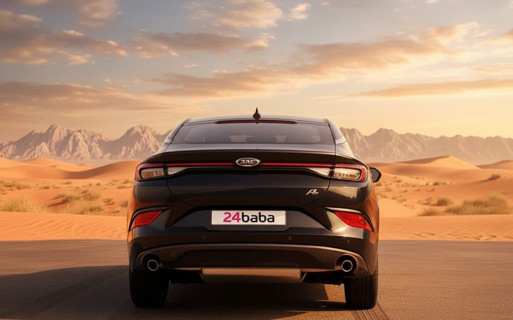 Jac J7 2024 Black rear view showing taillights