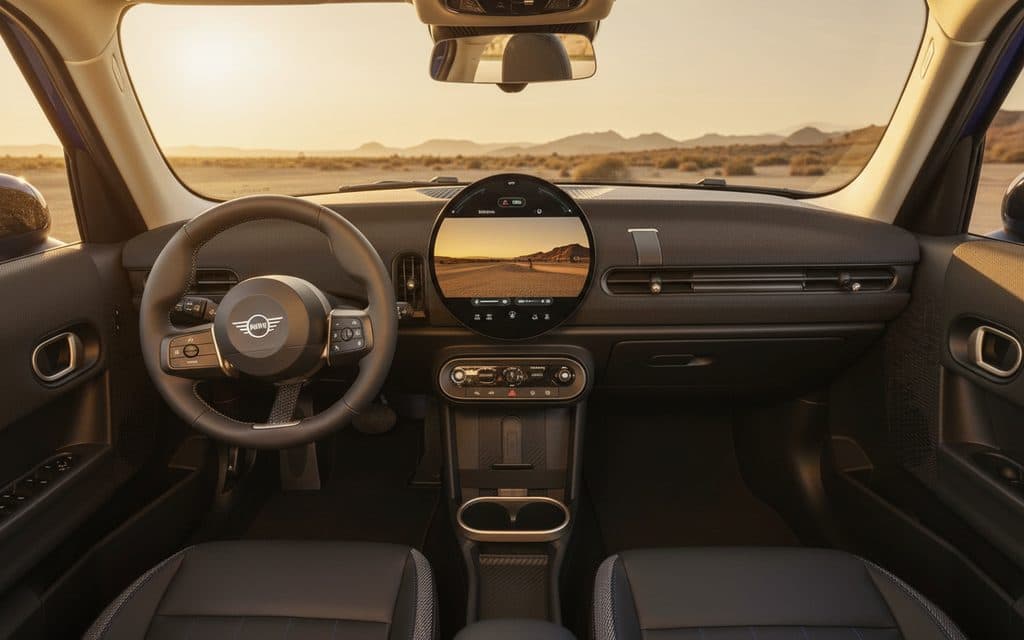 Mini Cooper 2025 interior view showing trim